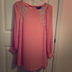 Guess by Marciano baby pink cocktail dress